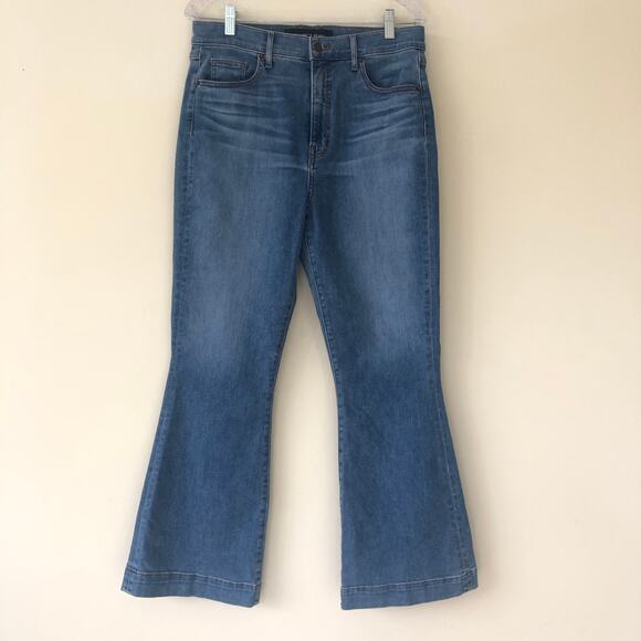 Veronica Beard Womens Carson Ankle Flare High Rise Jeans Blue Size 31 NWT - Picture 4 of 12